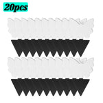 piège mouches feuille noire adhésive externe protection plantes minimalisteextérieur controle insectes 50pcs