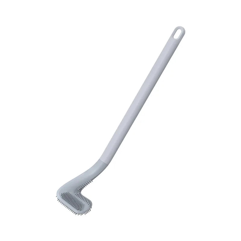 brosse wc silicone gris blanc moderne respectueux environnement bristles poignée