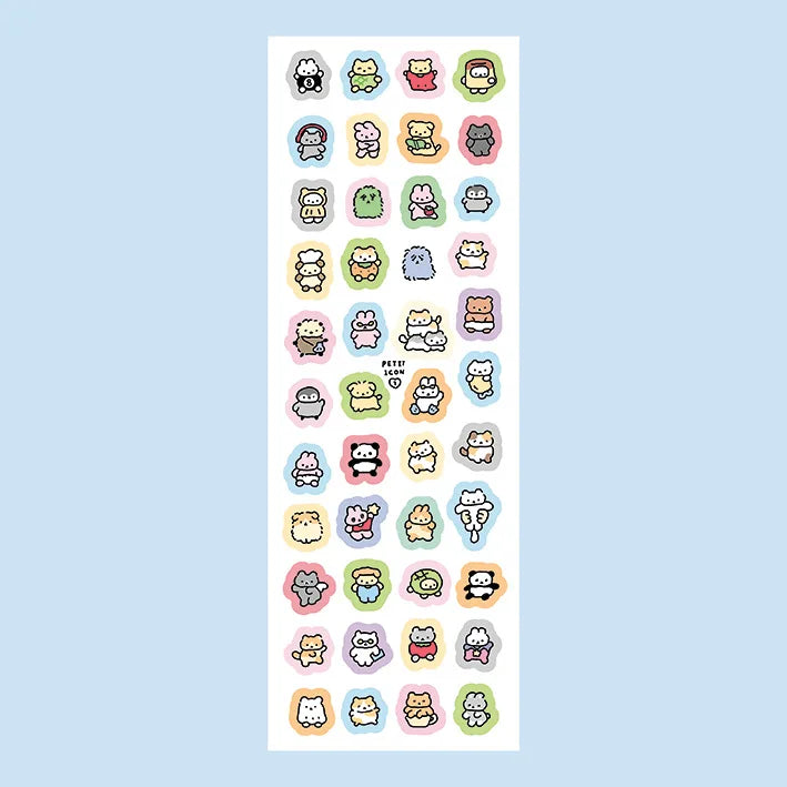 stickers kawaii multicolores dessins animés adhésifs mignons thème cuisine jeux vidéo halloween