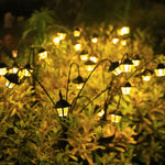lumière solaire conique noire led patio moderne décoration extérieure autoinstallation
