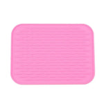 protège plat silicone moderne turquois jaune violet rose vert bleu noir texturé utilitaire cuisine