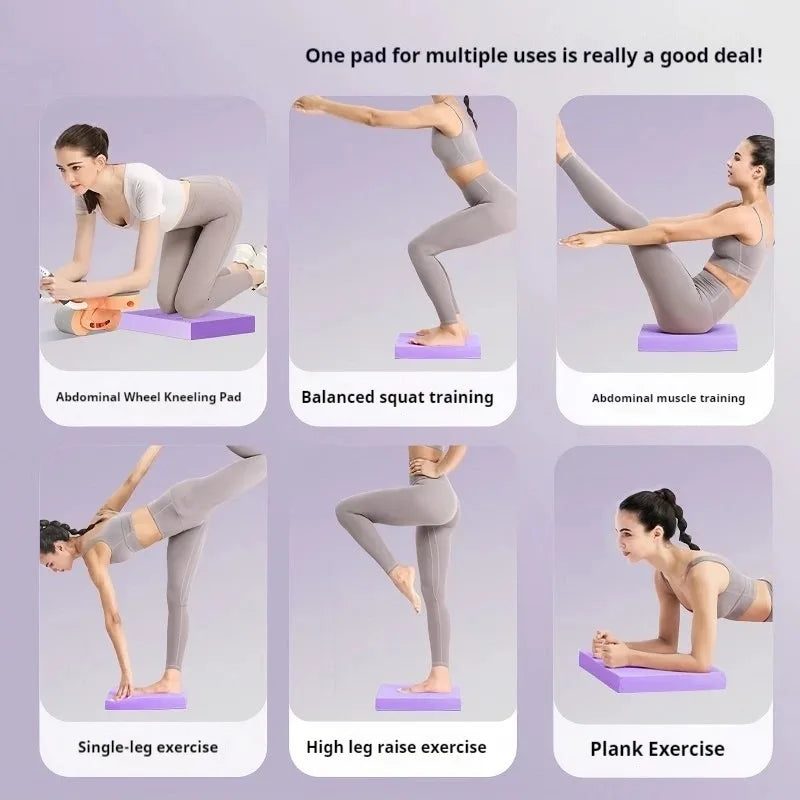 tapis yoga antidérapant violet texturé exercices physiques fitness contemporain minimaliste