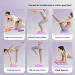 tapis yoga antidérapant violet texturé exercices physiques fitness contemporain minimaliste