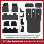 tapis sol voiture tesla model noir rayures horizontales moderne résistants lusure 10pcs sets