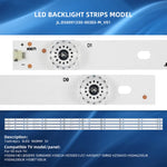 bandes rétroéclairage led blanc moderne téléviseur connecteur électrique pack four bands