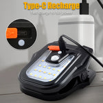 lampe solaire détecteur mouvement clip noir moderne éclairage extérieur urgence