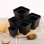 pots plantes succulentes blanc noir modernes décoration jardinière carrée drainage