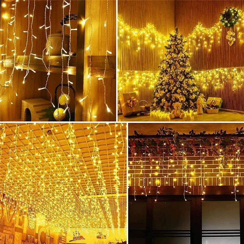 guirlande lumineuse noël led blanc chaud filament moderne télécommande modes decoration mariage fête maison