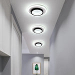 plafonnier led moderne noir blanc rond flux lumineux 249 2000 90 260 surface minimaliste