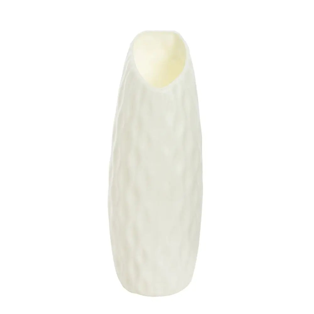 vases modernes plastique blanc vert clair rose pâle rayures verticales intérieur extérieur