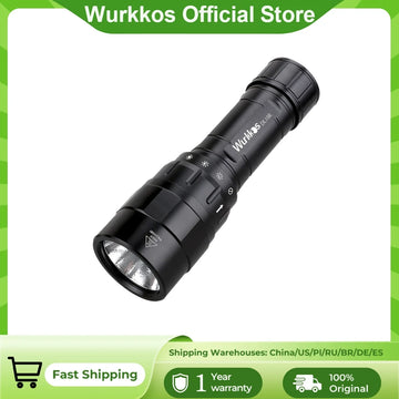 torche plongée led 4500lm rechargeable usb interrupteur rotatif 21700 batterie accessoires