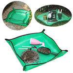 tapis pliable jardinage vert imperméable clips multifonctionnel pinces terre bouteille pulvérisation pot fleurs