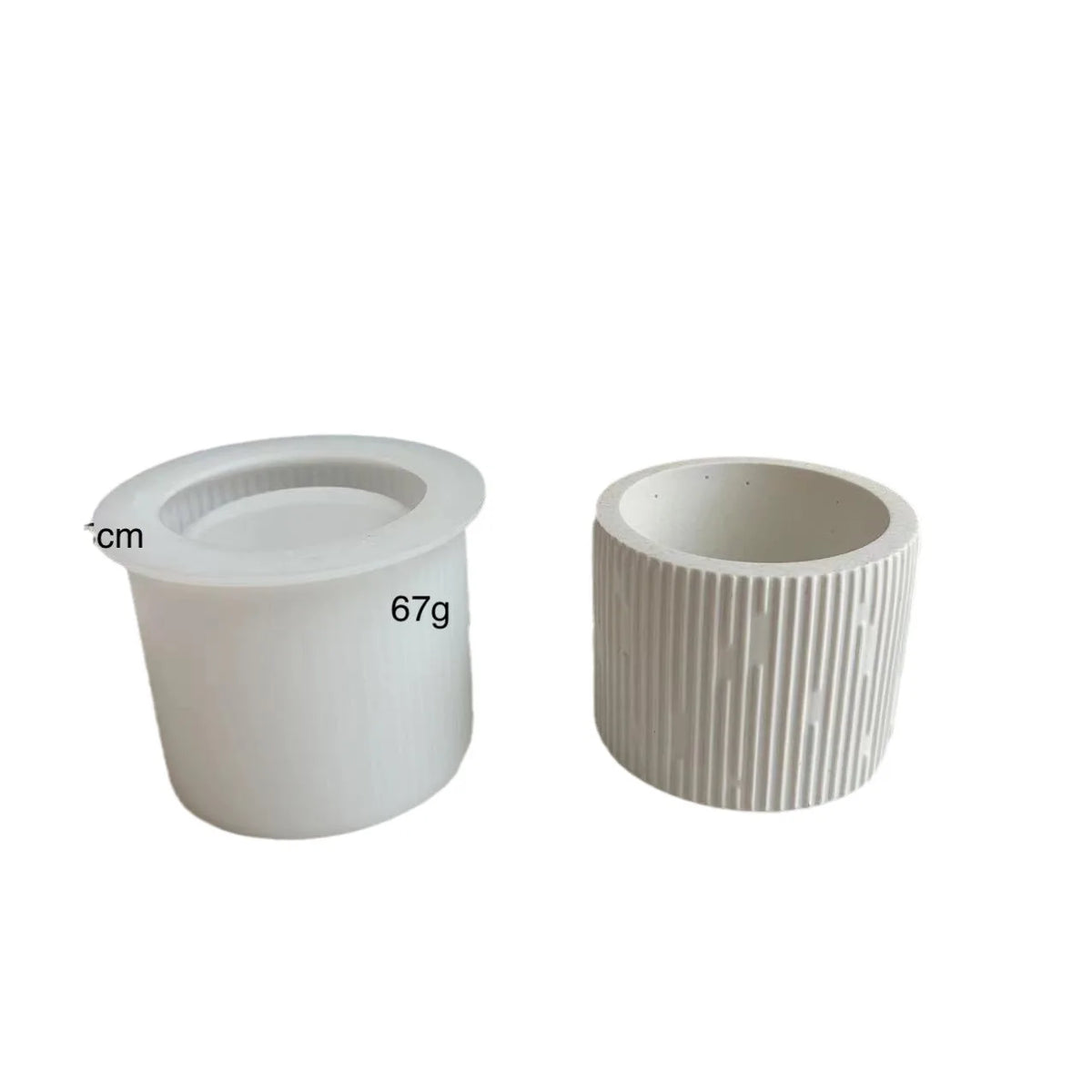 cache coussin silicone blanc rayures moderne opacité set
