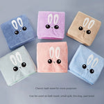 robe bain bébé douce oreilles lapin motif visage animal brodé pastel bleu rose confortable