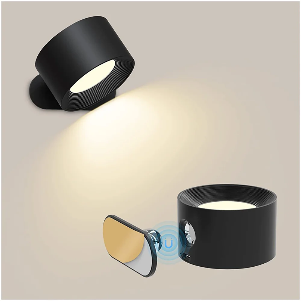 lampe murale led rechargeable tactile moderne cuisine chambre salle bain entree étude