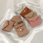 porte monnaie simili cuir marron clair rose pâle violet blanc noir classique dorés poche