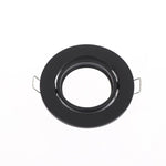 spots led noir blanc doré modernes clips vis round lisses