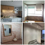 panneaux decoratifs murals adhésifs brique pierre marbre moderne rustique beige gris bleu rose vert