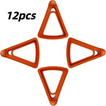 supports pot orange moderne adhésif 2.36in 0.98in 2.76in 12pcs 4pcs 8pcs