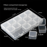 boîtes rangement transparentes modernes compartiments ajustables outils bijoux accessoires organisation pratique clips fermeture
