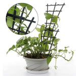 support plante treillis noir quadrillage rustique minimaliste piquets pointus pot fleur légumeintérieurextérieur