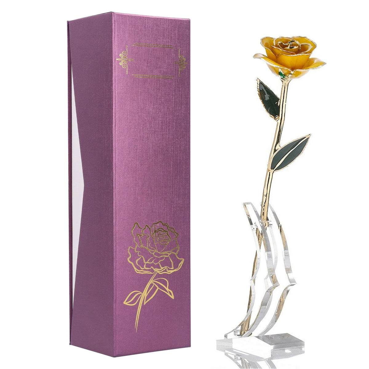roses métal doré branches feuilles brillantes intérieur décoration saint valentin mariage
