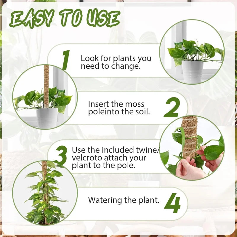 support plante grimpante fibre végétale marron clair naturelle rustique facile utiliser adhésif twine velcrointérieurextérieurbalconjardin