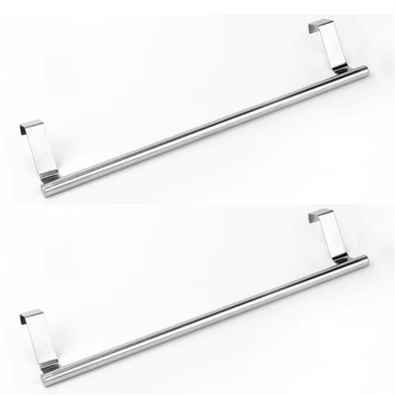 porte serviettes mural acier inoxydable argenté bleu marine gris clair moderne minimaliste clips métal