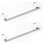 porte serviettes mural acier inoxydable argenté bleu marine gris clair moderne minimaliste clips métal