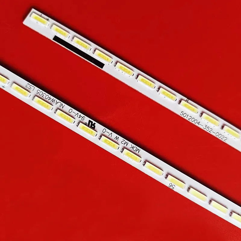 barres lumineuses led 64 diodes blanc jaune 6v 535mm technique industrielle télévision