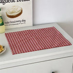 serviettes table carreaux rouge blanc bleu vintage classique utilitaires photo backdrop noël