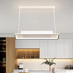 plafonnier led moderne blanc rectangulaire grille ventilation salon chambre minimaliste