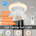 ventilateur plafonnier led moderne blanc grille ventilation télécommande couleurs adjustable 249 2000 lumens