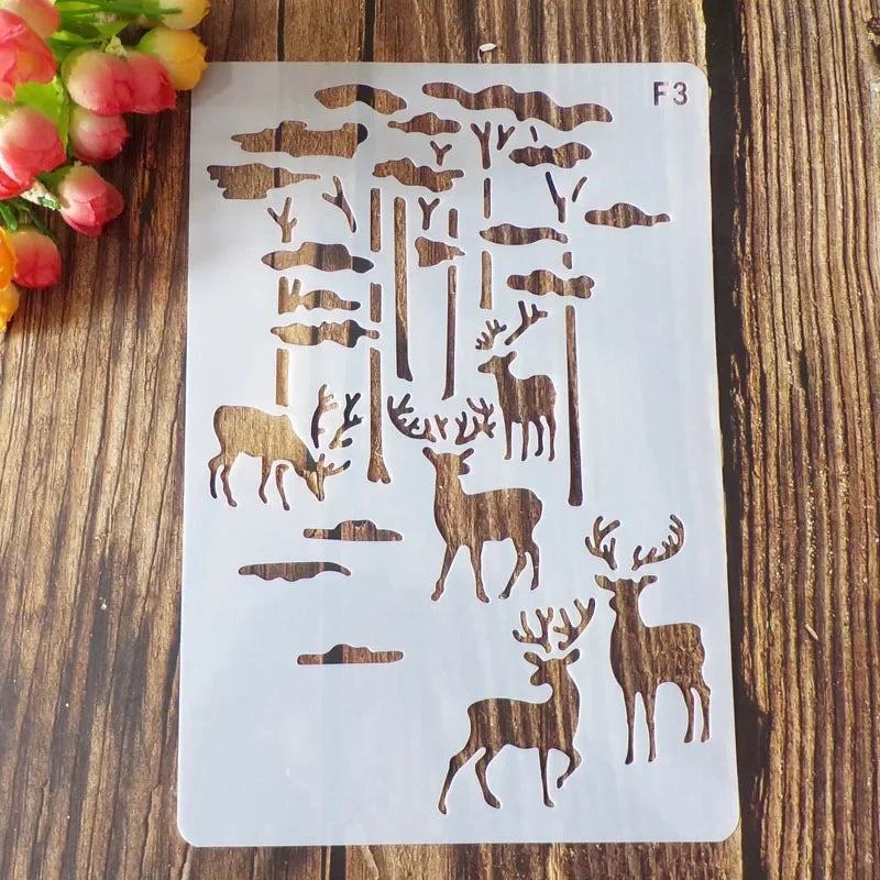 gabarit peinture floral délicat classique opaque bricolage scrapbooking journal decoration