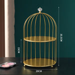 cage bijoux moderne or noir marbre élégante pinceau maquillage flacons cosmétiques diverse ornementalité respectueux