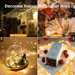 décoration festive guirlande led multicolore jaune blanc bleu cœur spiral