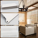 plaque plastique poids lamelles store vertical accessoire remplacement blanc moderne minimaliste extérieure