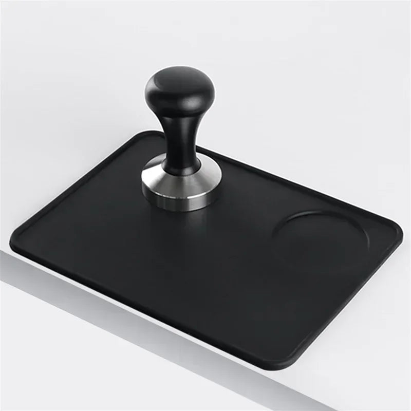 tapis absorbant grains silicone adhésif noir simple moderne cuisine espresso domestique qualité alimentaire