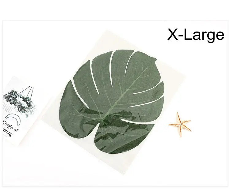 décoration intérieure feuilles vertes artificielles tropical veines naturelles 12 pièces pvc