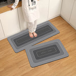 tapis sol imperméable antidérapant polyester gris rayures horizontales moderne intérieur cuisine plage pique nique