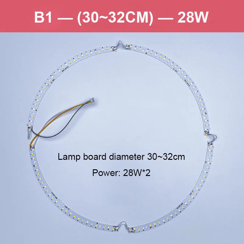 lampe led circulaire blanc moderne adhésive magnets connecteurs 45cm 30cm 41cm led haute puissance