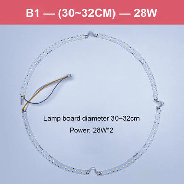 lampe led circulaire blanc moderne adhésive magnets connecteurs 45cm 30cm 41cm led haute puissance