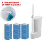 brosse toilette jetable bleu blanc rechargeable nettoyant moderne pratique récharges