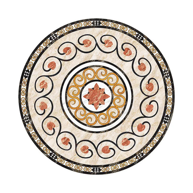 décoratif stickers ornements floraux géométriques classique baroque adhésif beige noir or rouge