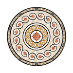 décoratif stickers ornements floraux géométriques classique baroque adhésif beige noir or rouge