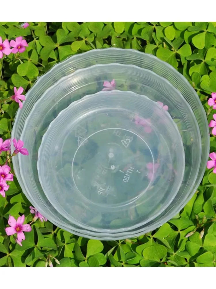 assiettes transparentes modernes plastique pp non enduit 10cm 11.2cm 13cm 13.8cm