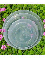 assiettes transparentes modernes plastique pp non enduit 10cm 11.2cm 13cm 13.8cm