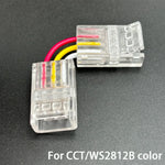 connecteurs led transparents 10mm 8mm 12mm 2pin 3pin 4pin 5pin clips modernes no welding