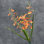 bouquet fleurs artificielles orchidées orange jaune rose blanc bleu modernes decoration mariage anniversaireintérieur