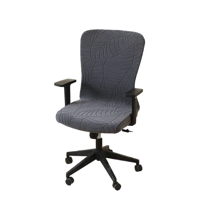 housse chaise verte feuilles moderne adhésive spandex polyester gaming